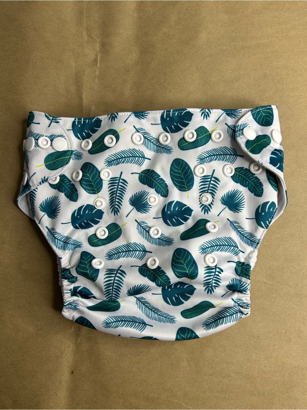 5 for $25🔥Baby Goal Leaf Print Adjustable Cloth Diaper